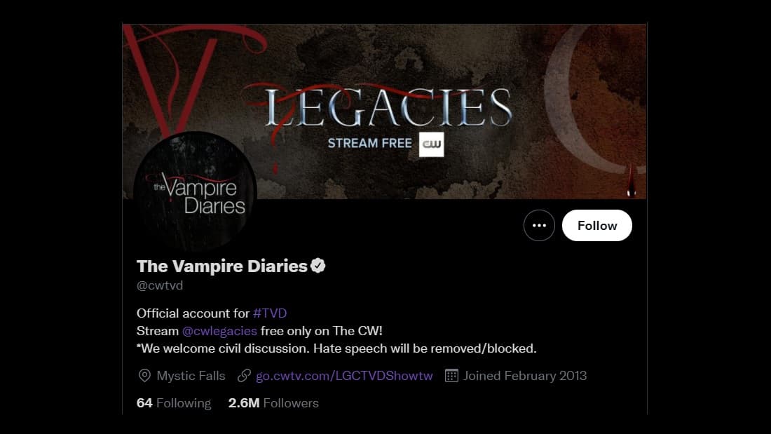 official twitter account vampire diaries
