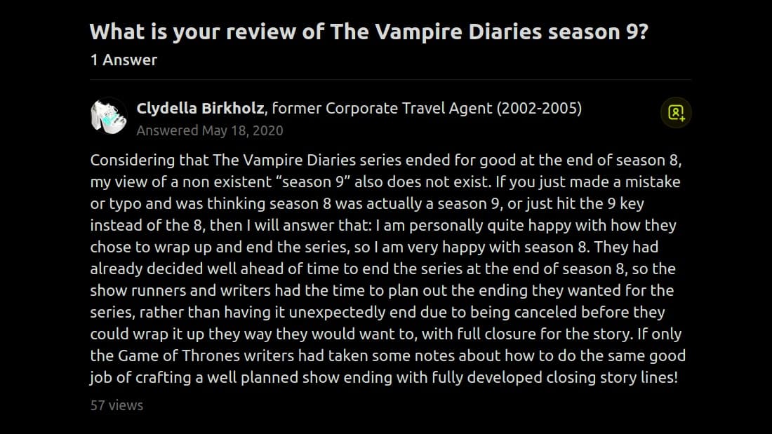 quora reaction for vampire diaries season 9