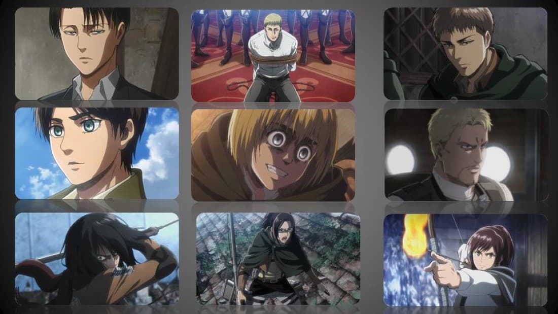 HD wallpaper Attack on Titan anime characters lot 1920x1080  Wallpaper  Flare