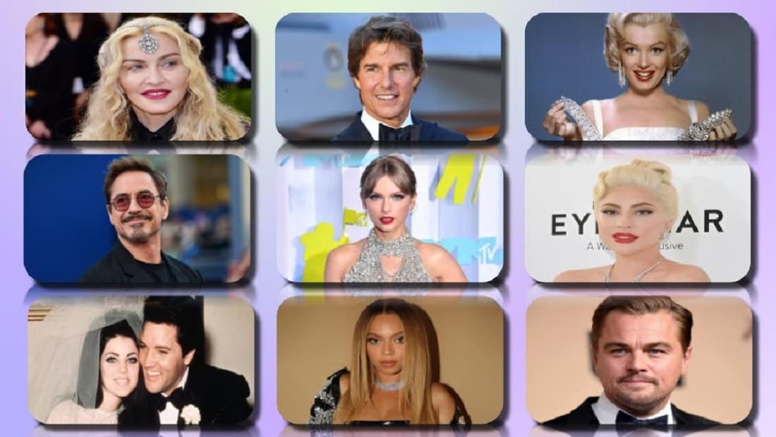 Most Popular A-List Celebrities Of All Time