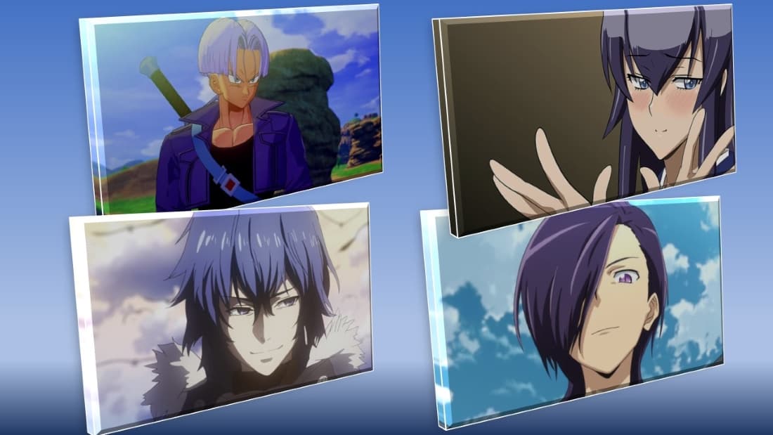Purple Haired Anime Characters
