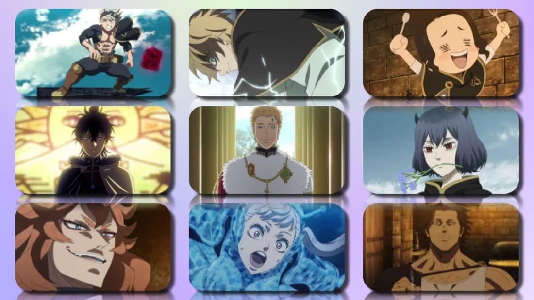 top 50 most popular black clover characters of all time