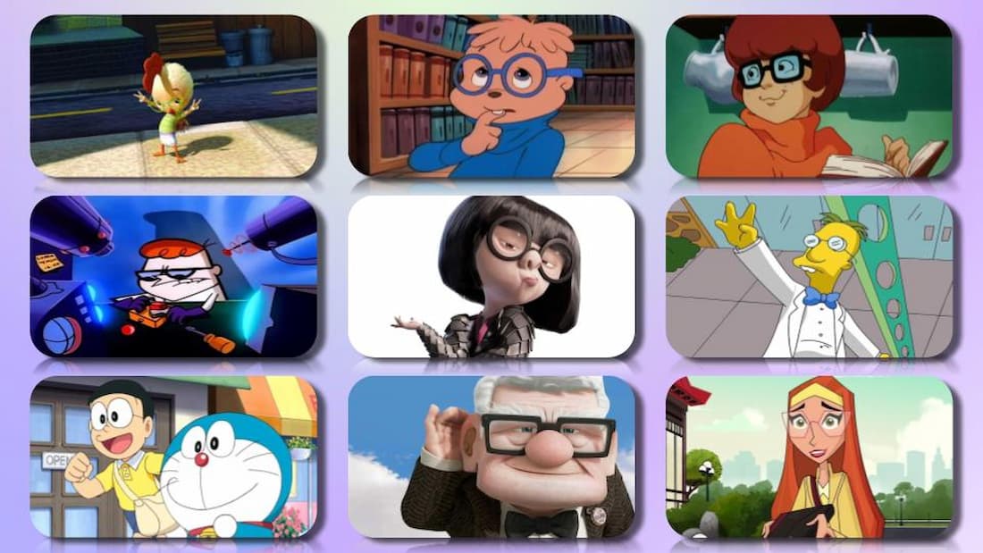 Top 50 Most Popular Cartoon Characters With Glasses