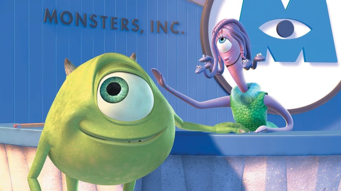 Mike Wazowski and Celia Mae (Monsters Inc.)