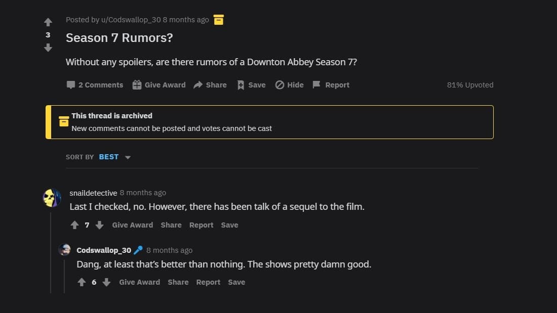 reddit on downton season 7