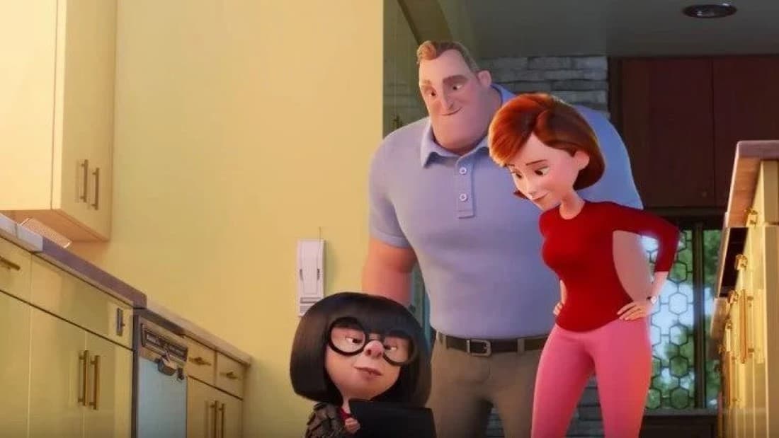 The Parr and Edna Mode (The Incredibles)