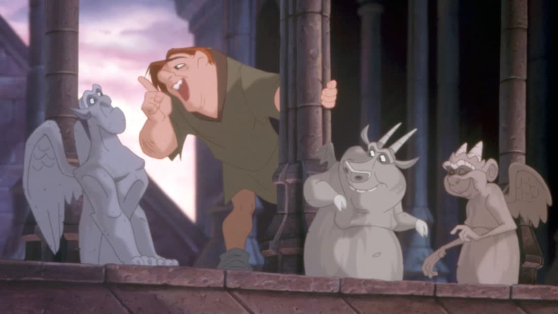 Quasimodo, Laverne, Victor, and Hugo (The Hunchback of Notre Dame)