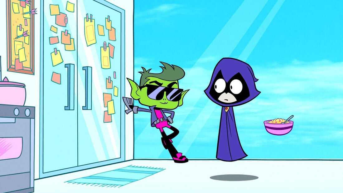 Beast Boy and Raven (The Teen Titans)