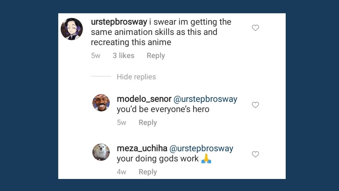 instagram reaction for highschool of the dead season 2