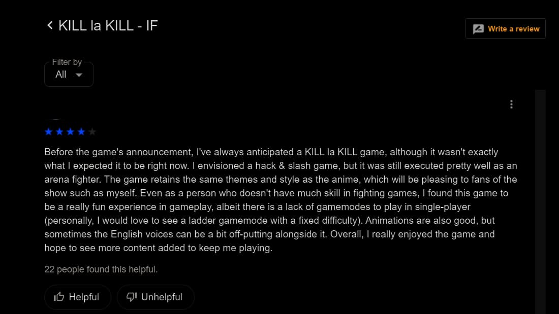 video game based on kill la kill