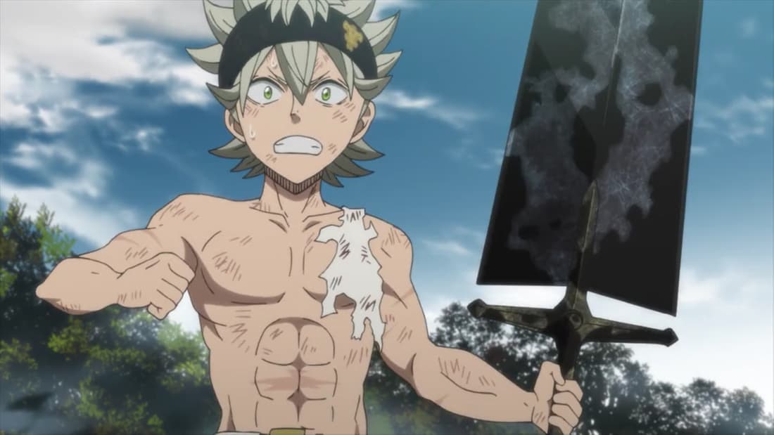 Cool muscular anime boy