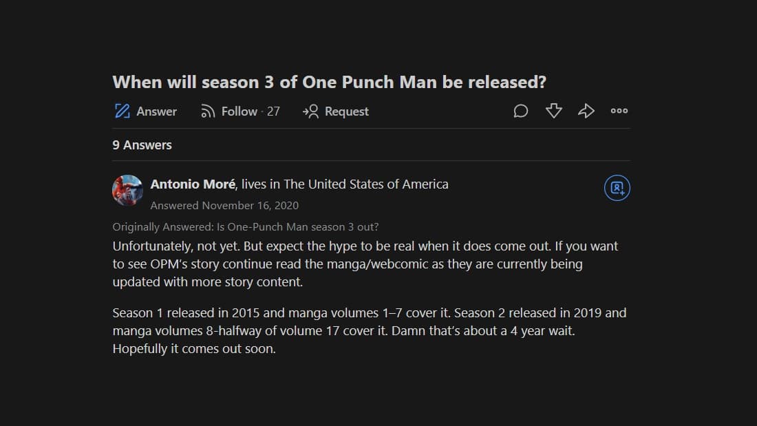 One Punch Man Season 3 Release Date: When Will It Happen? Answered!
