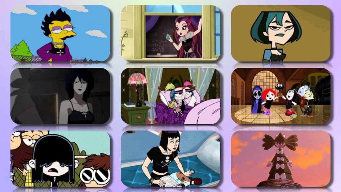 Top 33 Most Popular Goth Cartoon Characters