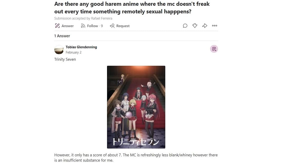 quora on trinity seven season 2